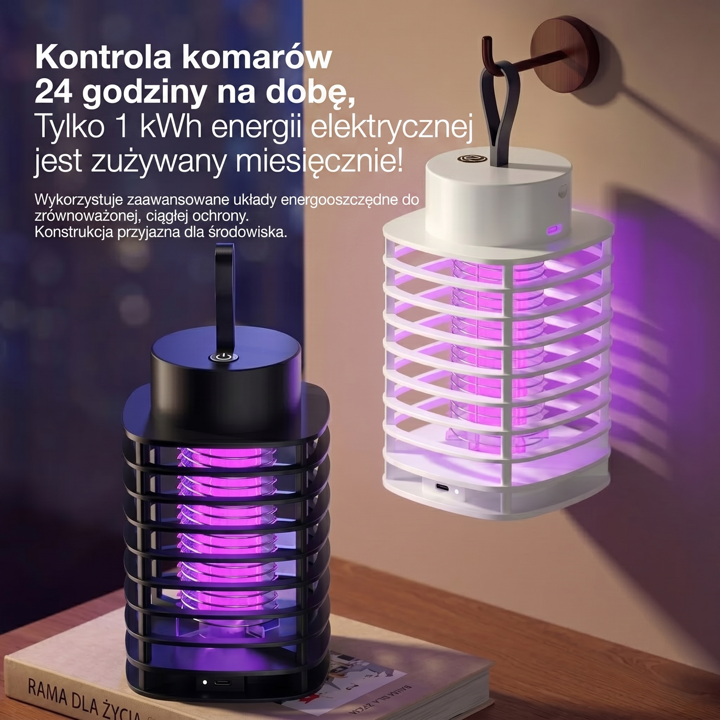 KomarStop™ - Profesjonalna Lampa Owadobójcza 2w1